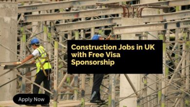 Construction Jobs in UK with Free Visa Sponsorship