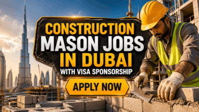 Construction Mason Jobs in Dubai with Visa Sponsorship