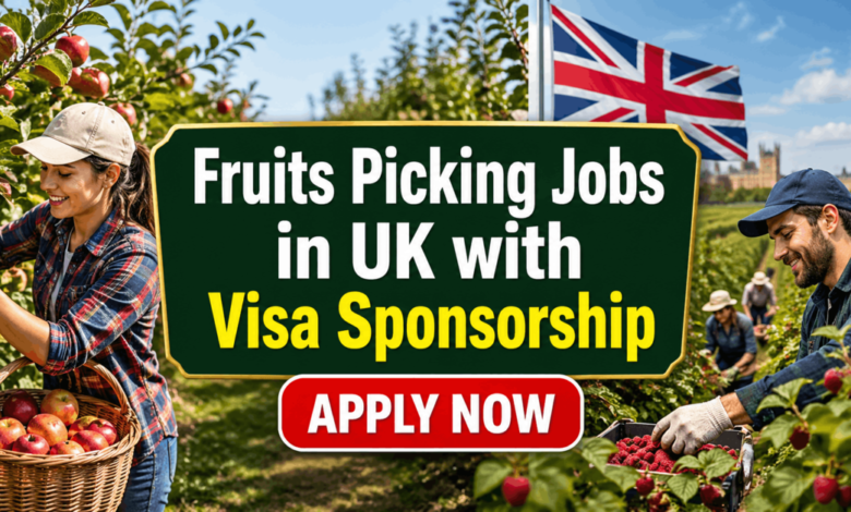 Fruits Picking Jobs in UK with Visa Sponsorship