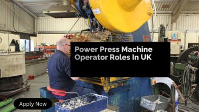 Power Press Machine Operator Roles In UK