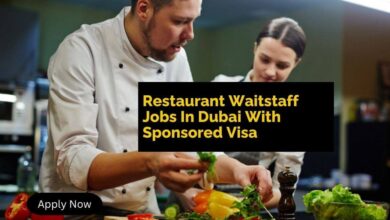 Restaurant Waitstaff Jobs In Dubai With Sponsored Visa