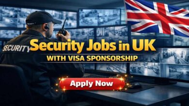 Security Jobs in UK with Visa Sponsorship