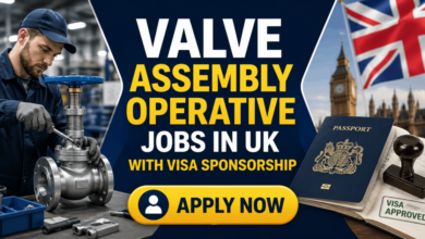 Valve Assembly Operative Jobs in UK with Visa Sponsorship