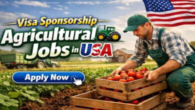 Visa Sponsorship Agricultural Jobs in USA
