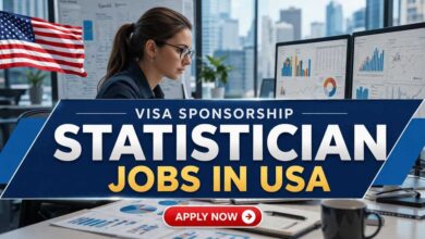 Visa Sponsorship Statistician Jobs in USA