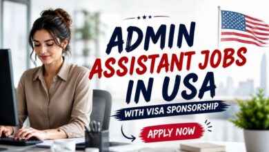 Admin Assistant Jobs in USA with Visa Sponsorship