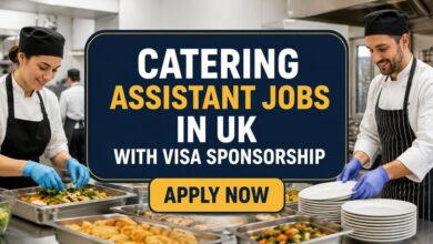 Catering Assistant Jobs in UK with Visa Sponsorship