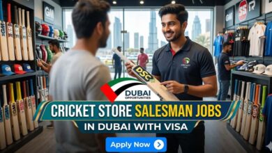Cricket Store Salesman Jobs in Dubai with Visa