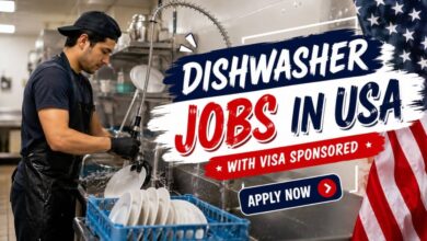 Dishwasher Jobs in USA with Visa Sponsored