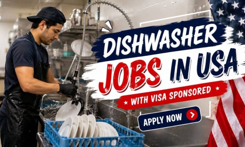 Dishwasher Jobs in USA with Visa Sponsored