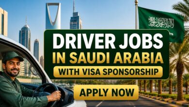 Driver Jobs in Saudi Arabia with Visa Sponsorship
