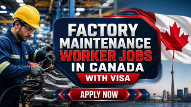 Factory Maintenance Worker Jobs in Canada with Visa