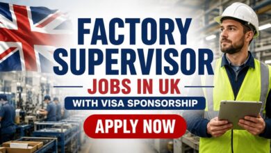 Factory Supervisor Jobs in UK with Visa Sponsorship