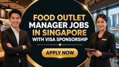 Food Outlet Manager Jobs in Singapore with Visa Sponsorship