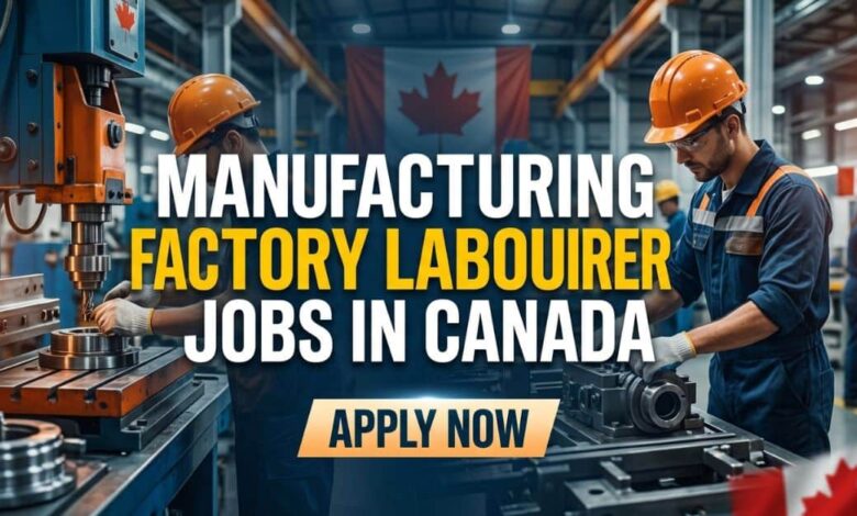Manufacturing Factory Labourer Jobs in Canada