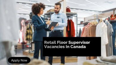 Retail Floor Supervisor Vacancies In Canada