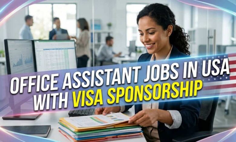 Office Assistant Jobs in USA with Visa Sponsorship