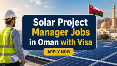 Solar Project Manager Jobs in Oman with Visa