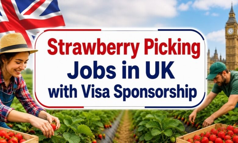 Strawberry Picking Jobs in UK with Visa Sponsorship