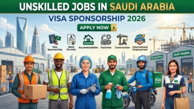 Unskilled Jobs in Saudi Arabia with Visa Sponsorship 2026 Apply Online